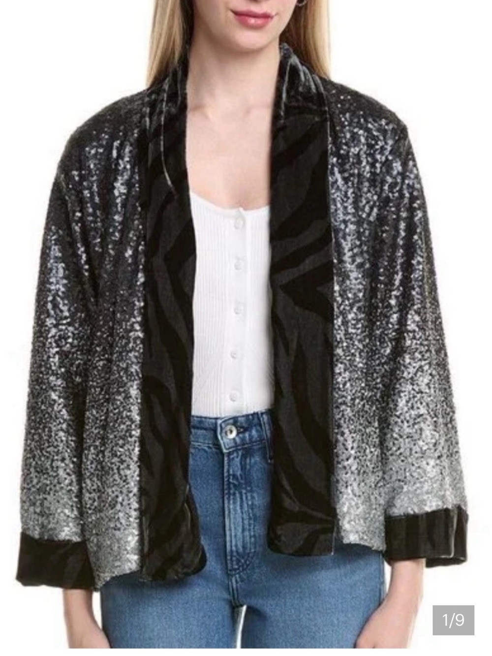 Johnny Was Sequin Dorian Kimono XS
